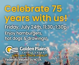 Celebrate 75 Years with Golden Plains Credit Union