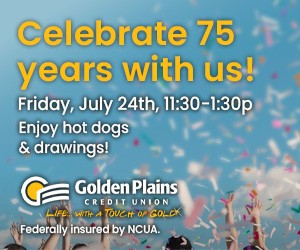 Celebrate 75 Years with Golden Plains Credit Union